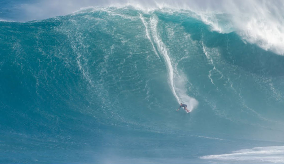 Kai Lenny surfing Jaws