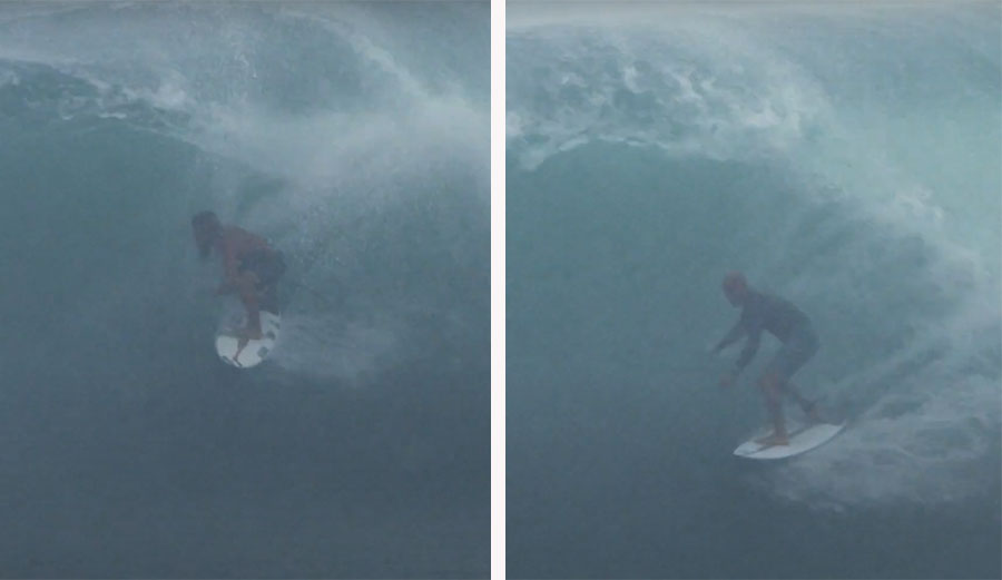 Kelly Slater and Jackson Dorian in Barbados