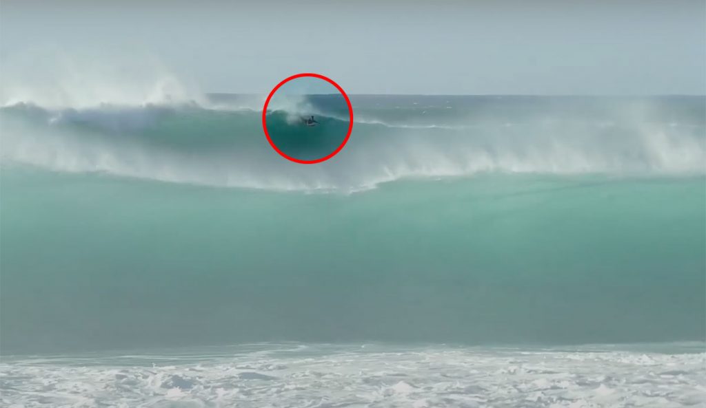 Mark Healey surfing Pipeline