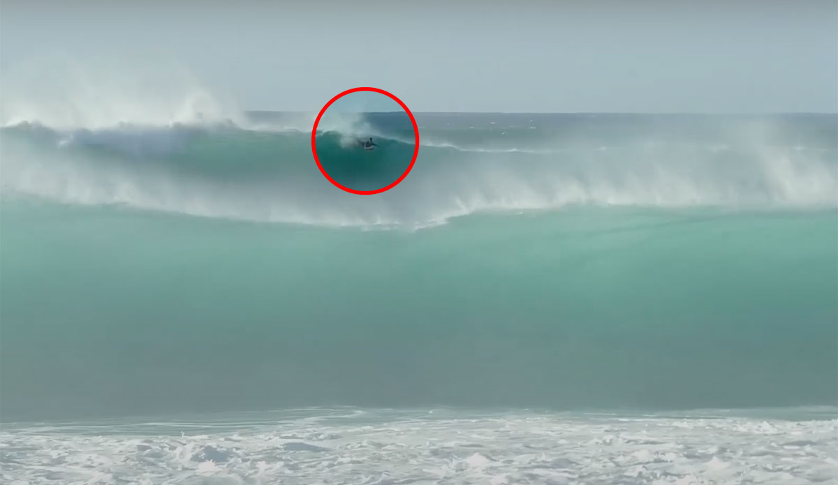 Mark Healey surfing Pipeline