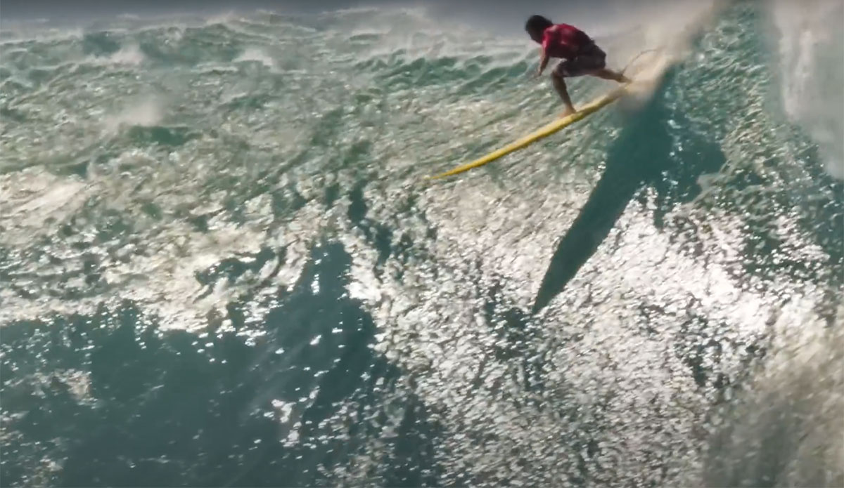 Mason Ho surfing at the Eddie
