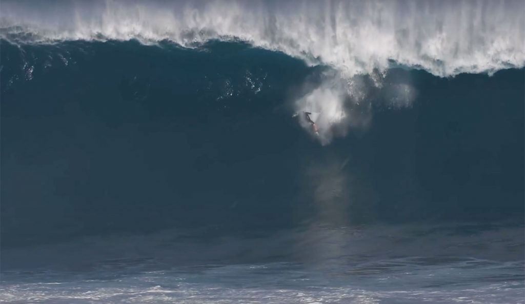 Nathan Florence surfing Jaws