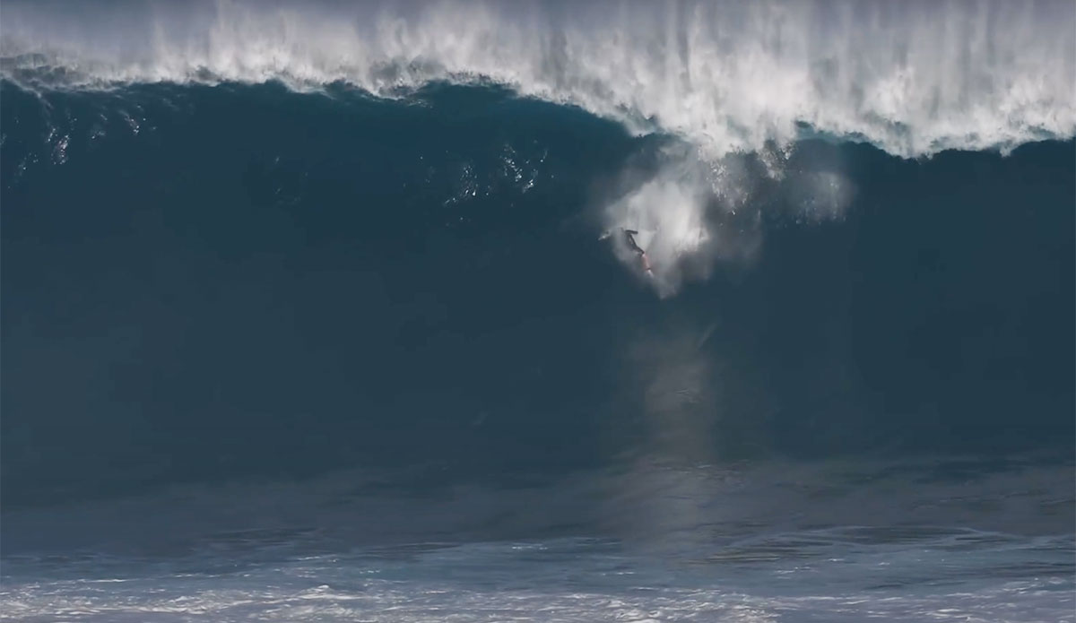 Nathan Florence surfing Jaws
