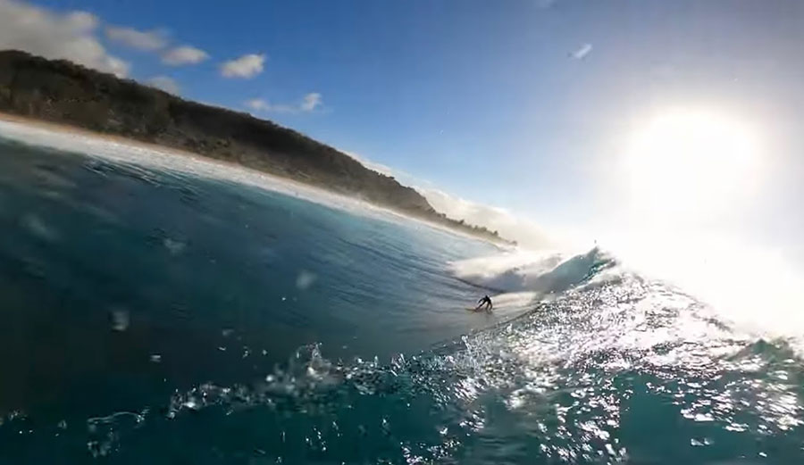 Nathan Florence surfing Pipeline