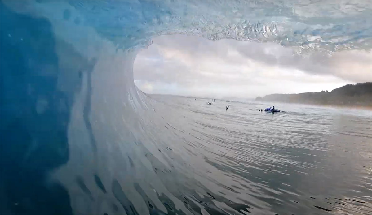 Koa Smith surfing Pipeline