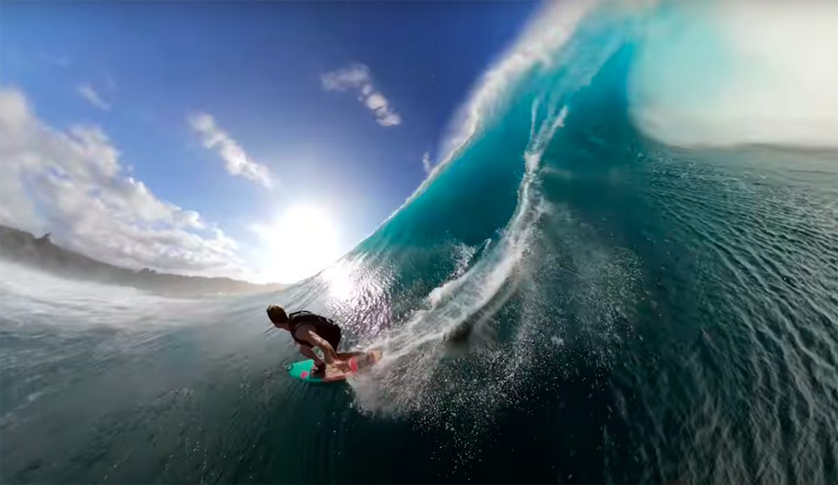This Is Zane Schweitzer at Jaws During the Eddie Swell