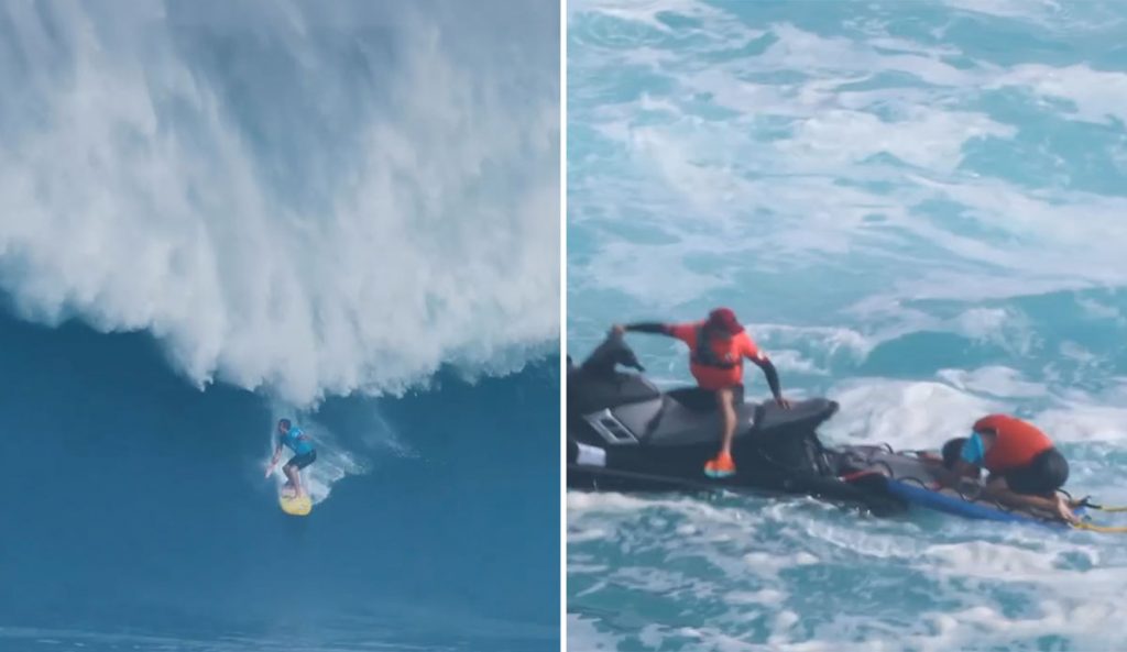 Albee Layer after Jaws wipeout