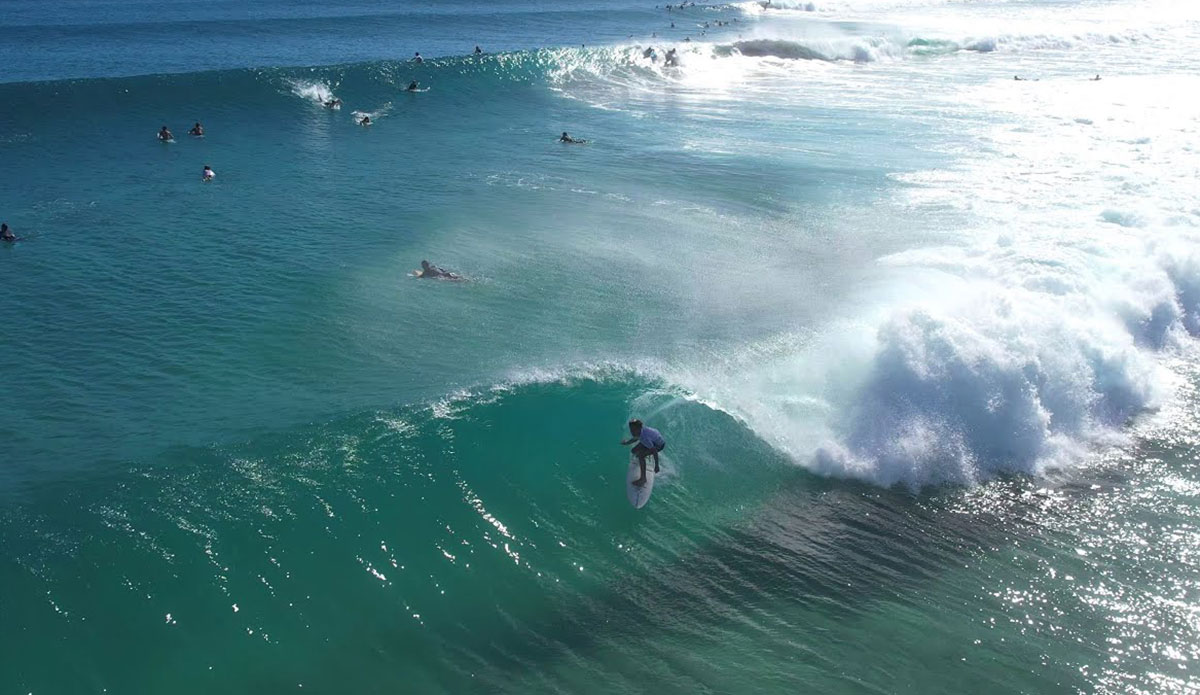 tropical cyclone Gabrielle surfing