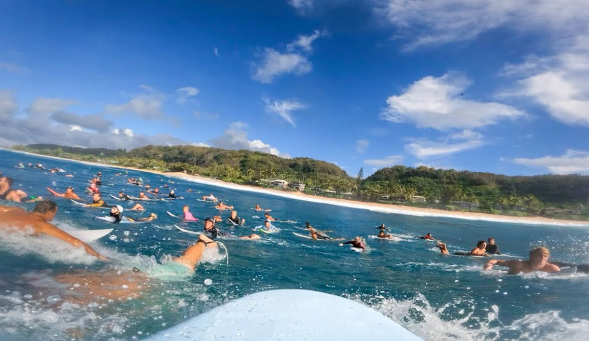 Jamie O'Brien surfing Pipeline