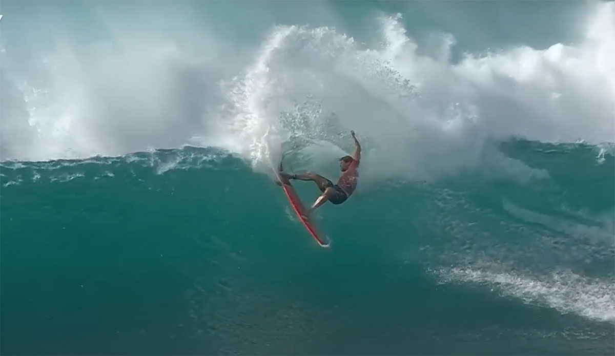 John John Florence surfing at Sunset
