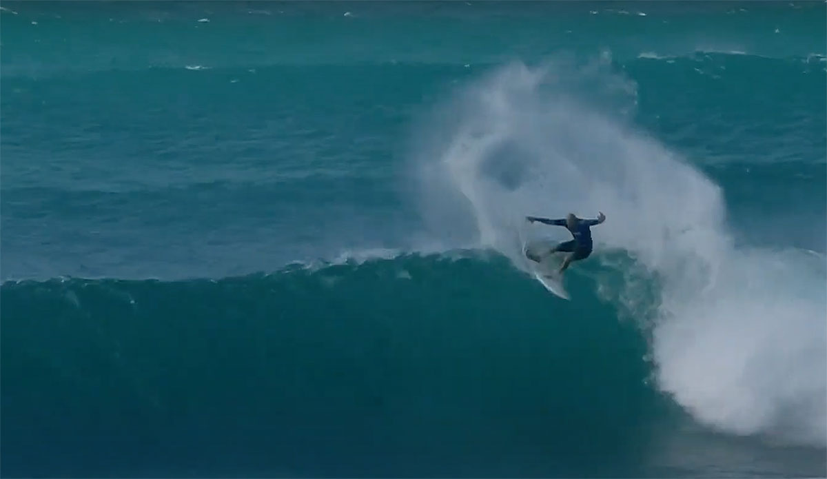 Kelly Slater surfing at Sunset Beach