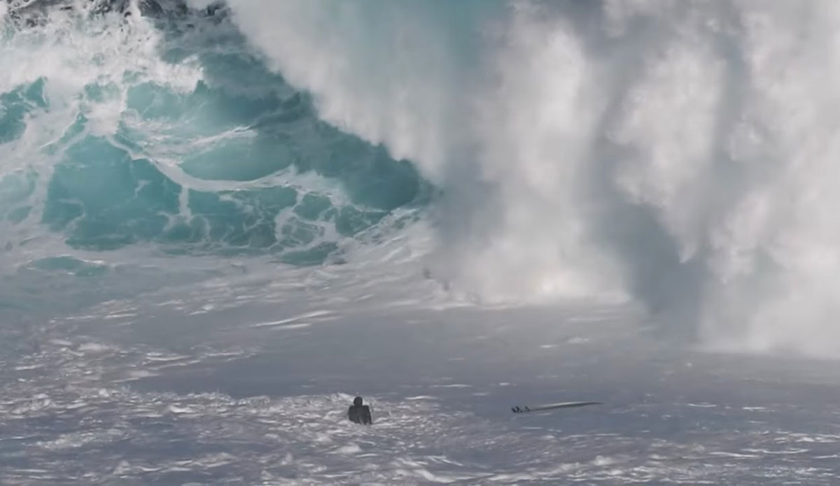 Nathan Florence surfing Jaws