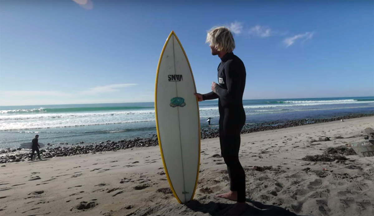 Tanner Gudauskas Buys (and Rides) One-of-a-Kind Micheal Peterson Surfboard on Craigslist