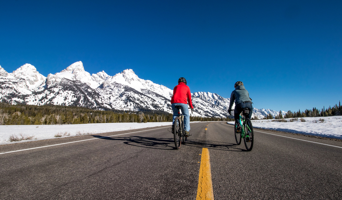 Spring Biking in the Tetons