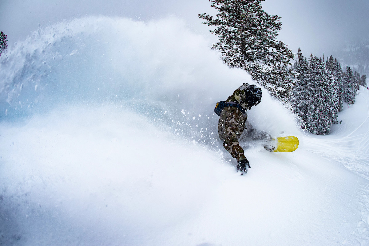 Come and Get It Ikon Pass snowboarder