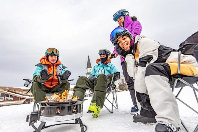 Friends by a Fire Ikon Pass Spring