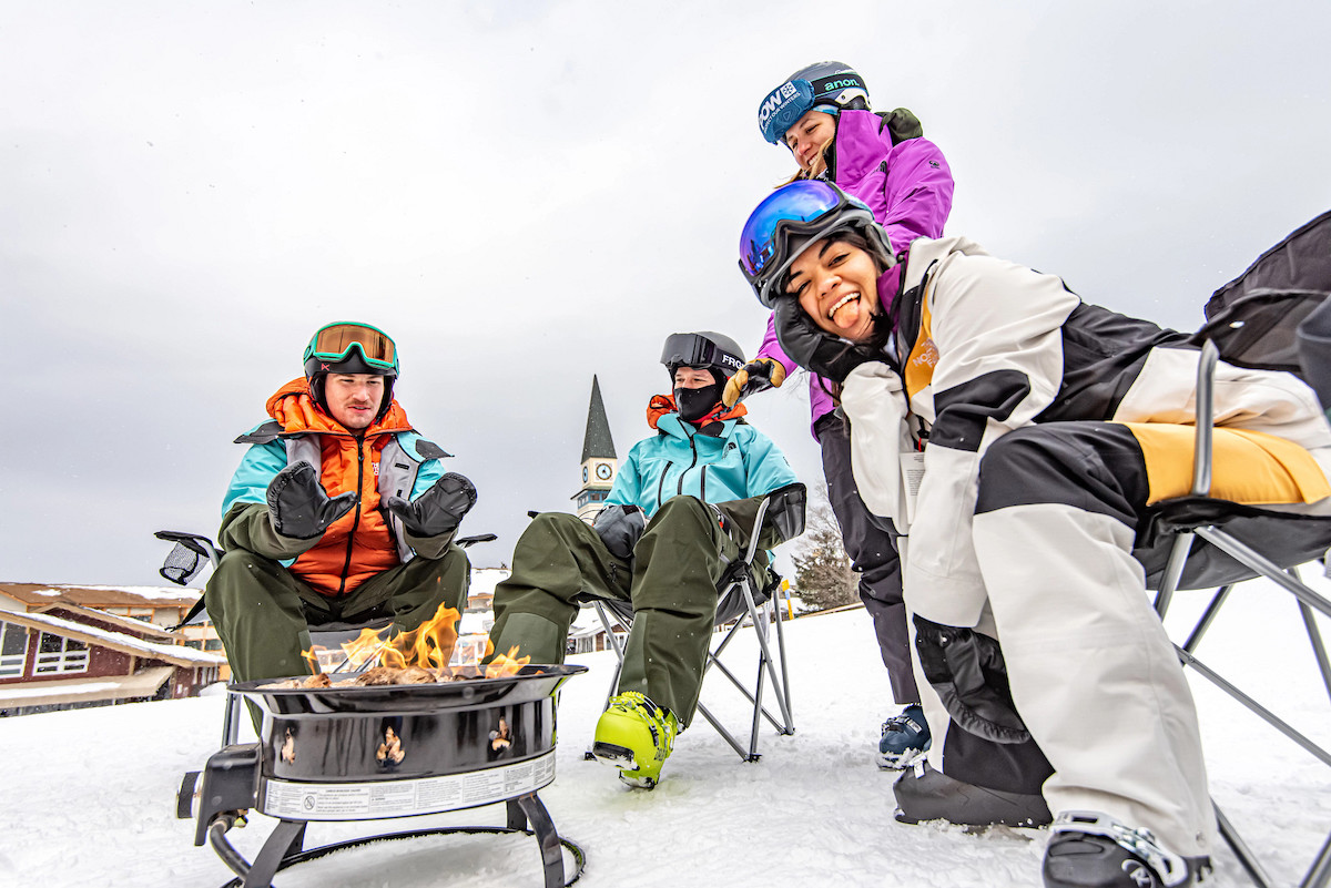 Friends by a Fire Ikon Pass Spring