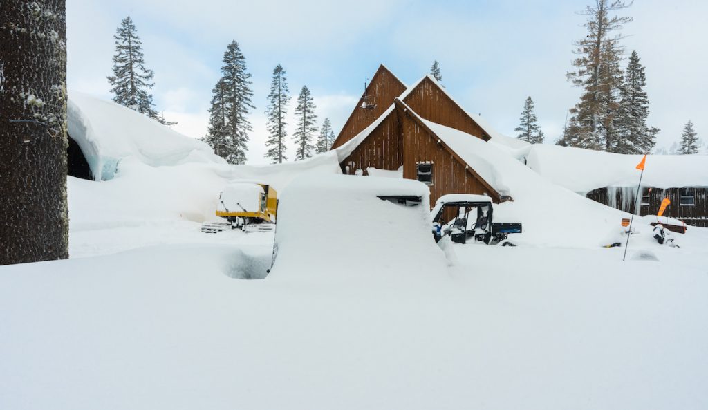 Snow at Sugar Bowl in Tahoe