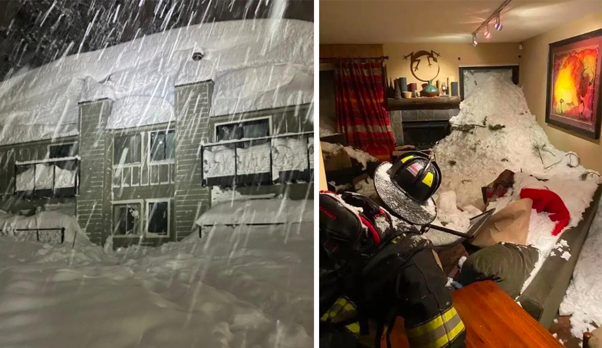 Large Avalanche Slames Into Olympic Valley Apartment Complex