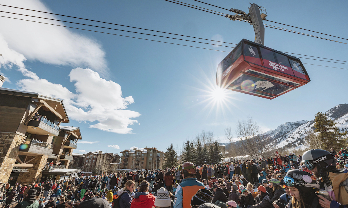 Tram Crowd at Jackson Hole Rendezvous