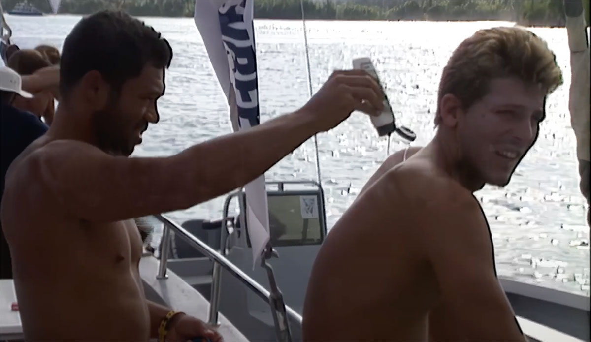 Andy Irons and Sunny Garcia on surfing trip