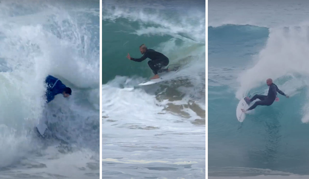 Kelly Slater surfing Portugal