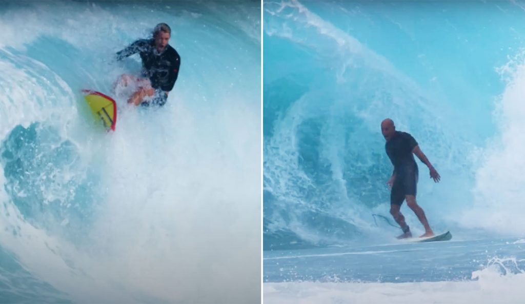 John John Florence and kelly slater surfing