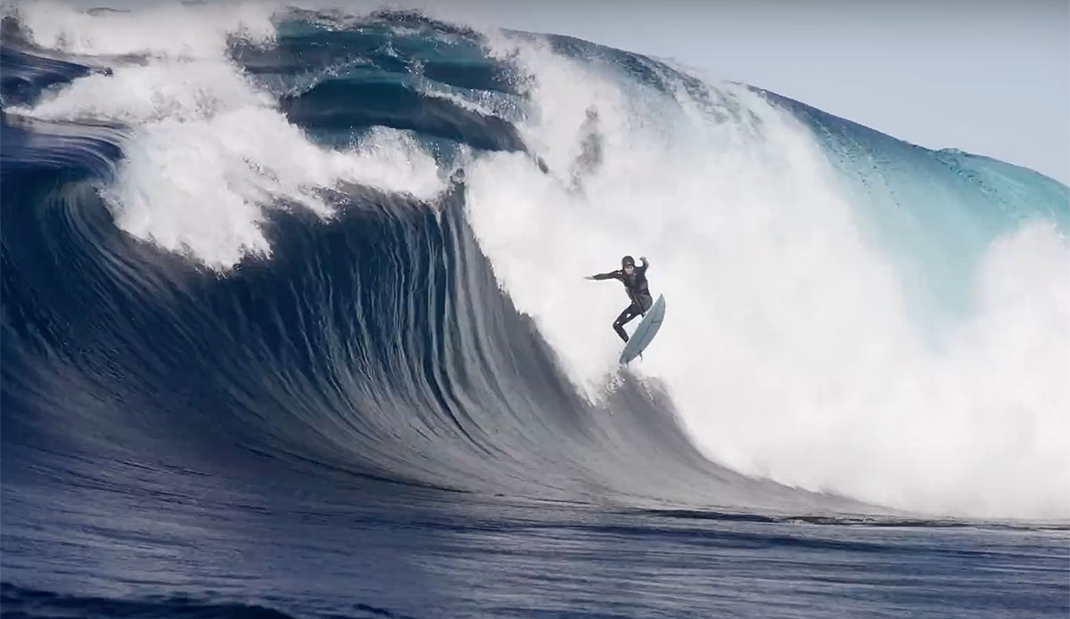 Ned Hart surfing Shipstern bluff