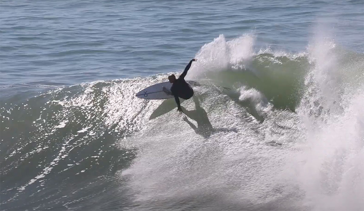 kelly Slater surfing in Portugal