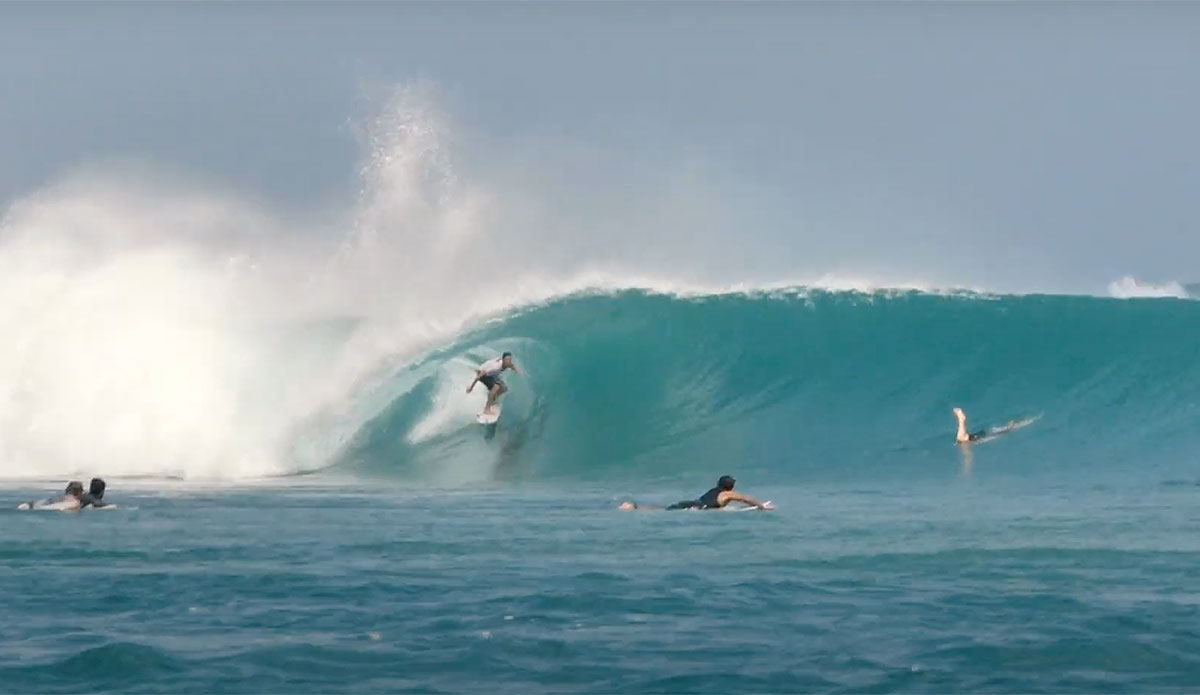 Tully Wiley surfing