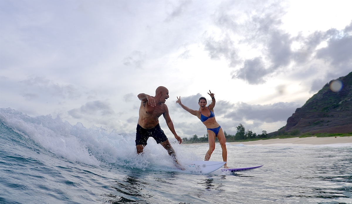 Coco and Michael Ho Family Surf