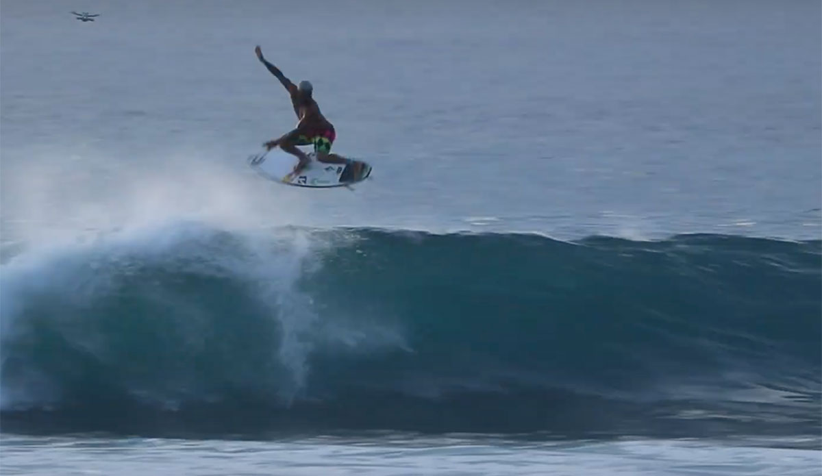 Italo Ferreira surfing Racetracks