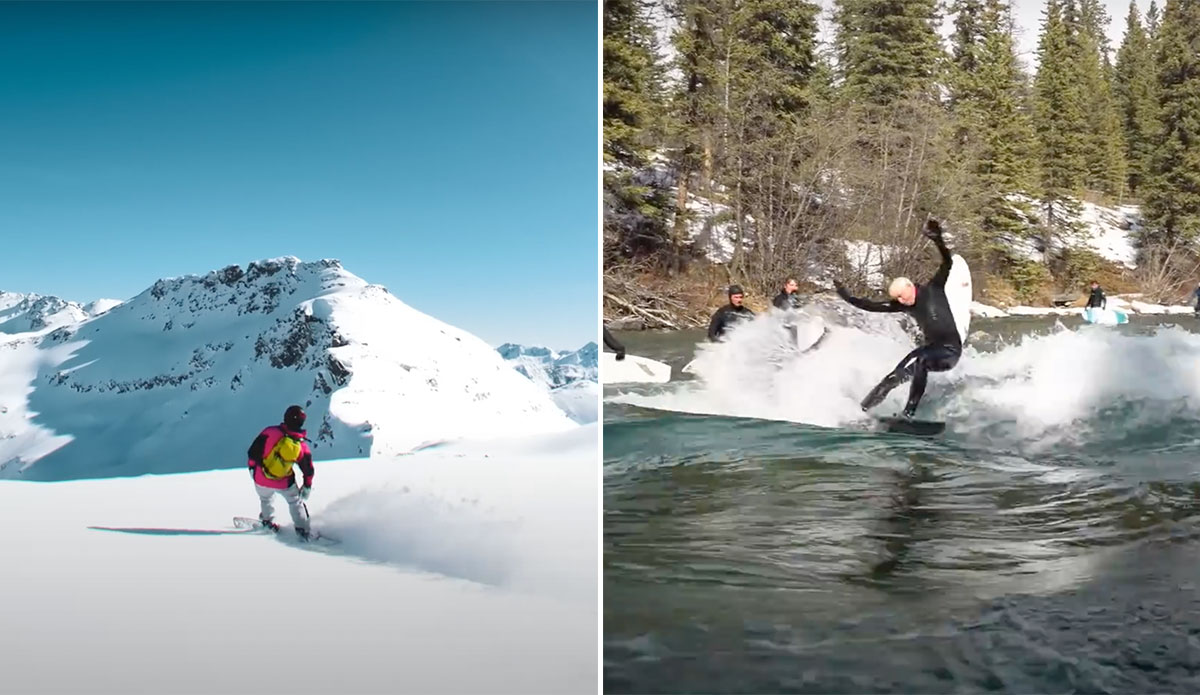 Jamie O'Brien heli-skiiing