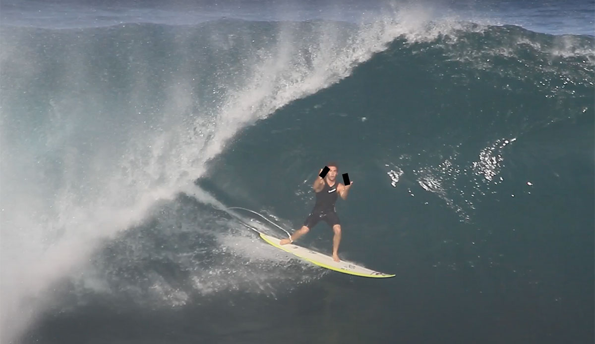 Mason Ho surfing Pipeline
