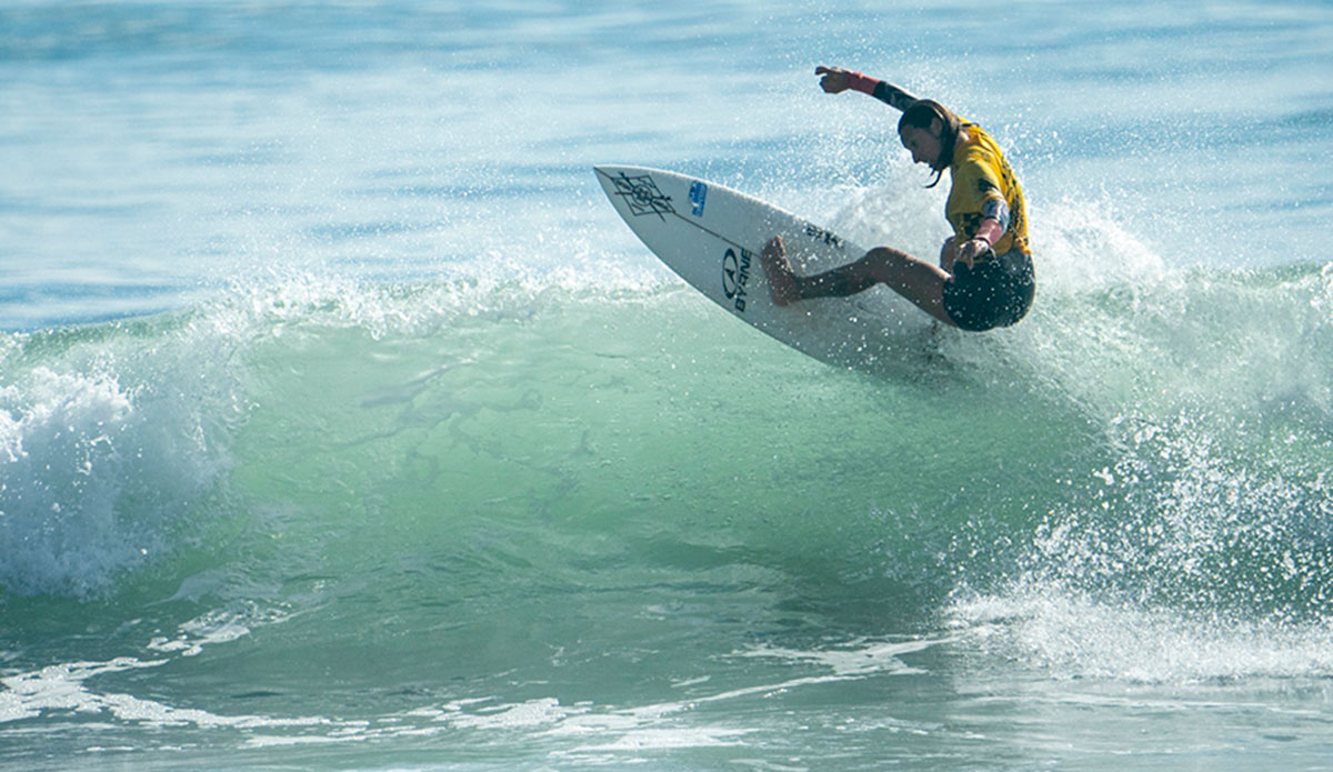 Russian surfer surfing in ISA games