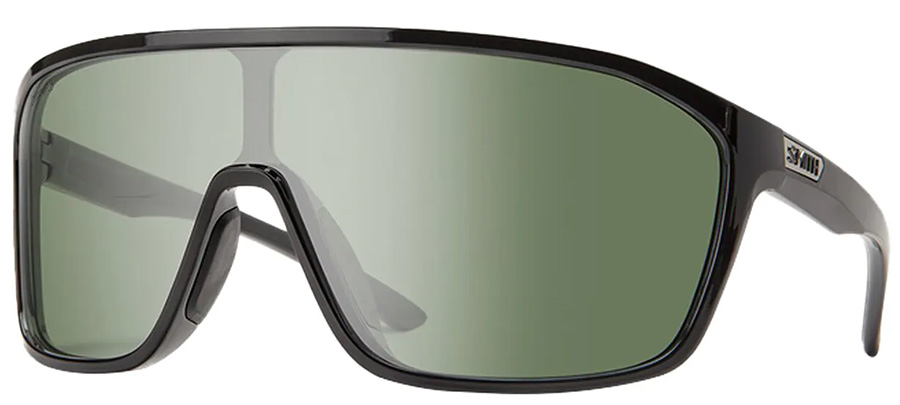 smith boomtown was our pick for the best wraparound sunglasses. They had a unibody design for the lens and a smoke gray color.