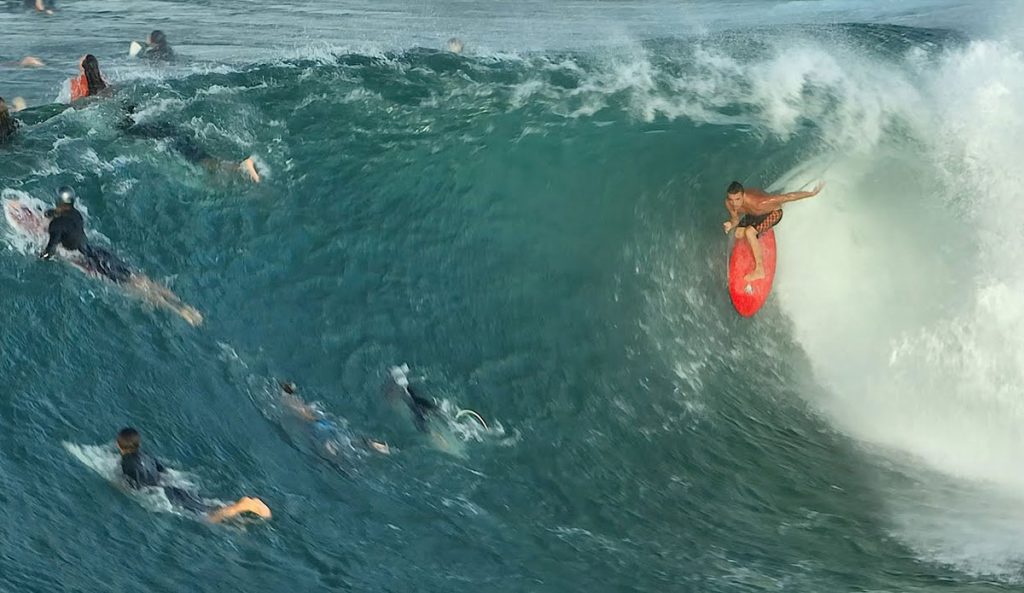 snapper rocks with Mikey Wright