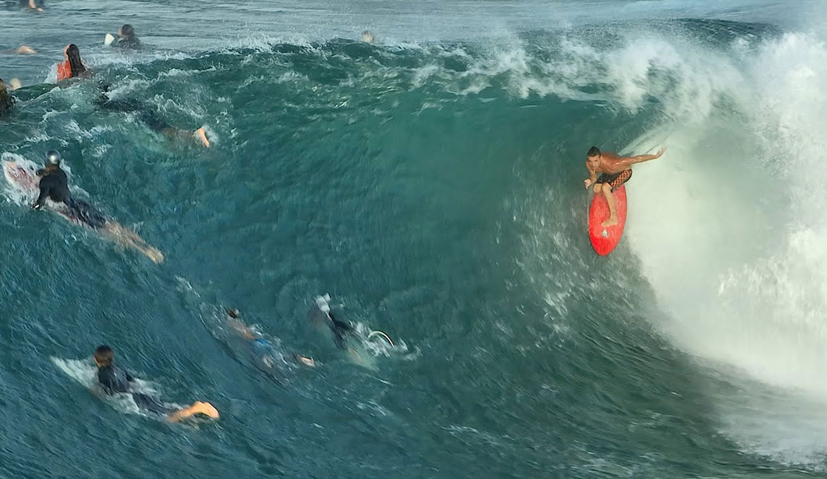 snapper rocks with Mikey Wright
