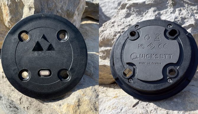 Two QuickSett V2 disks side by side