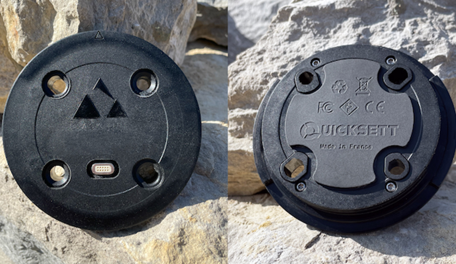 Two QuickSett V2 disks side by side