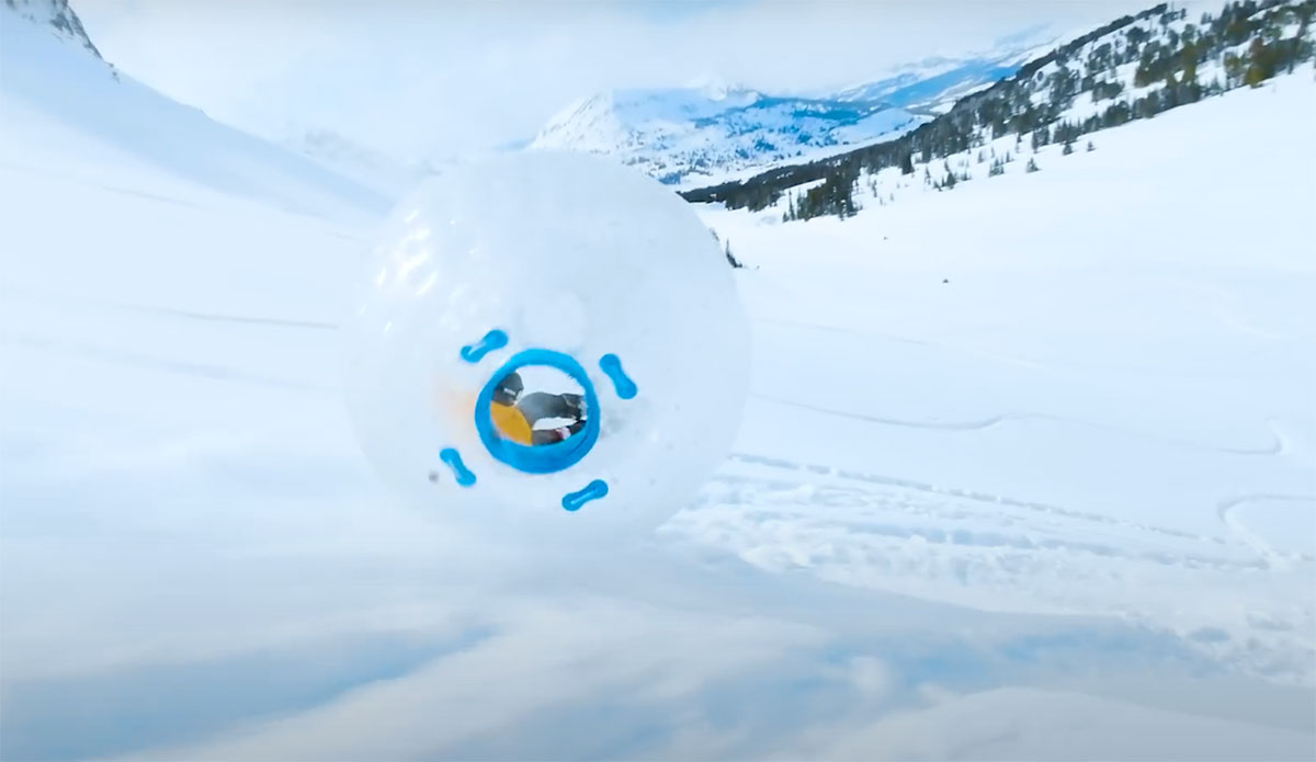 Hamster Ball on a mountain