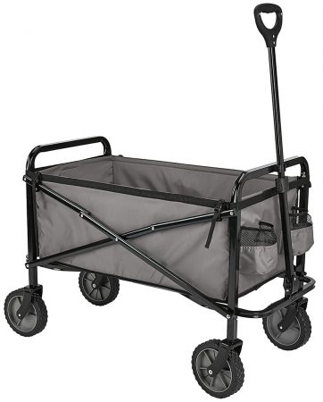 our pick for best budget beach wagon was the amazon basics utility wagon