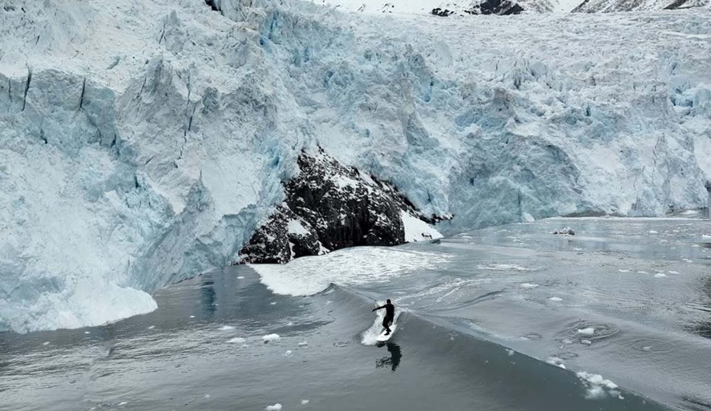 Ben Gravy Just Surfed Calving Glacier Waves