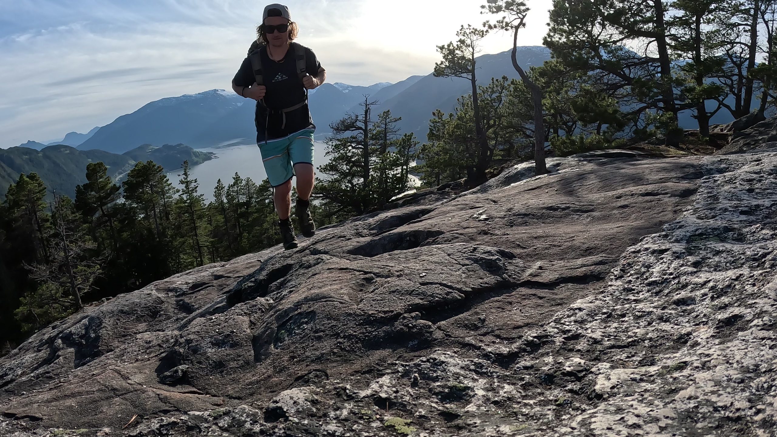 hiking the chief while testing for the best hiking boots