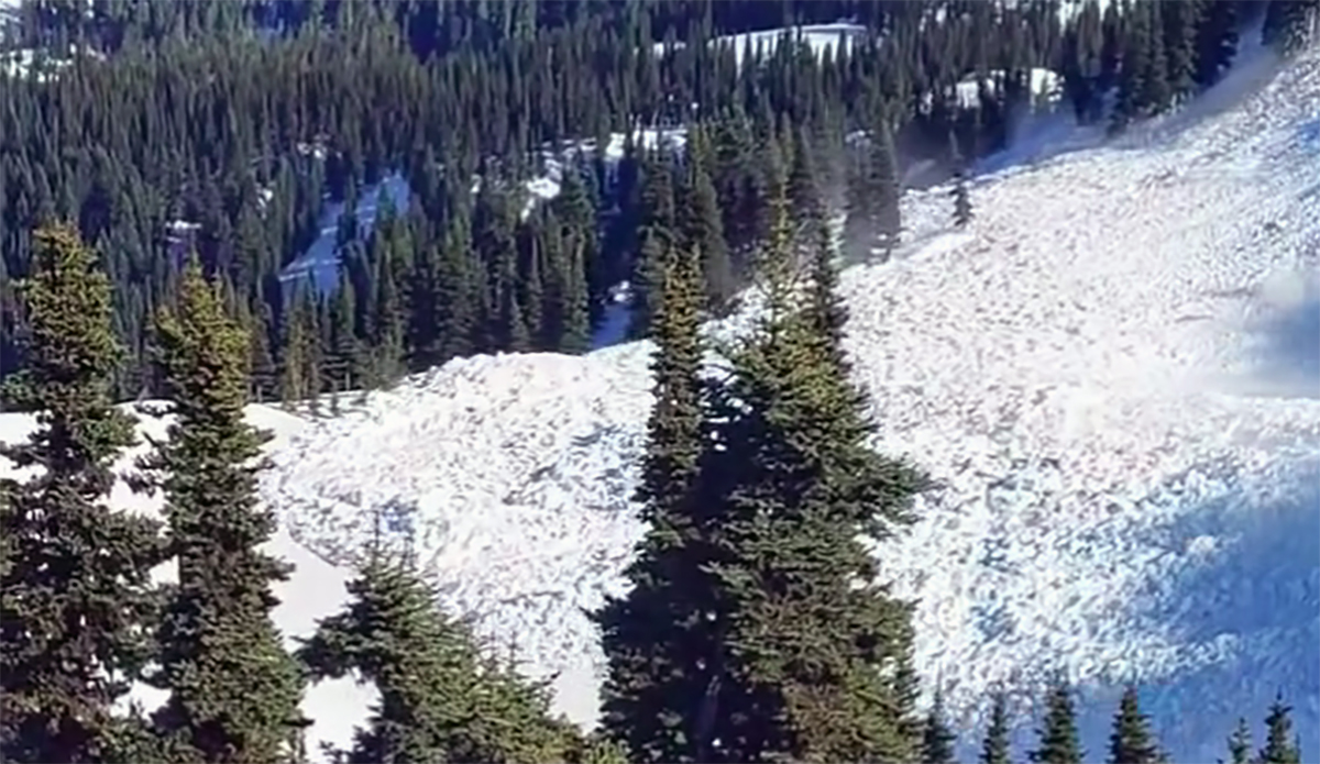 Crystal Mountain Officials Capture Footage of Massive Inbounds Avalanche