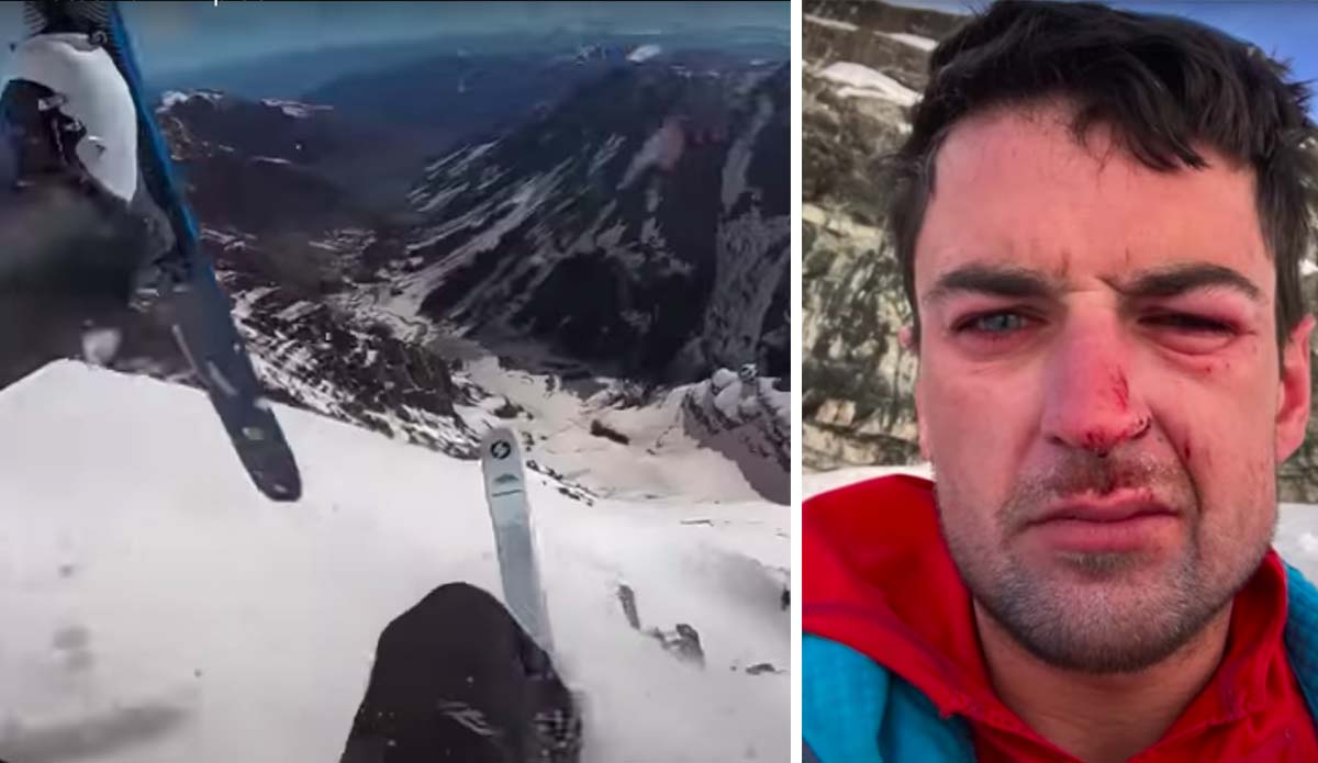 Skier Posts Footage of Death-Defying, 1,000-Foot Fall Down Colorado's South Maroon Bell