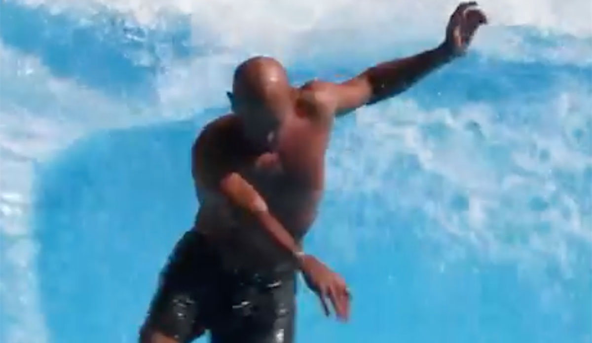 Kelly Slater surfing Wai Kai Lineup