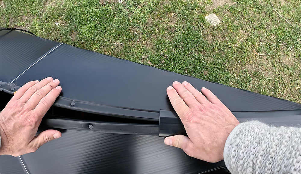 using the zipper enclosures to seal the oru kayak beach lt sport