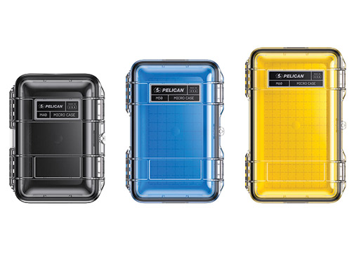 a shot of the new pelican micro cases for our summer gift guide