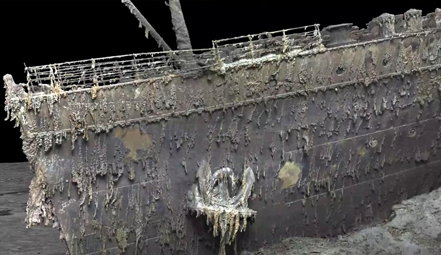 a 3D rendering of the Titanic